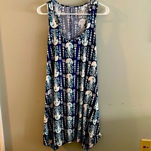 Lilly Pulitzer Mel’s Trapeze Tank Dress in Indigo